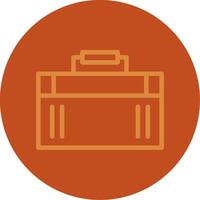 Suitcase Line Multi color Icon vector