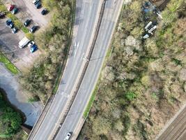 Aerial View of Central Watford City of England United Kingdom. March 3rd, 2024 photo