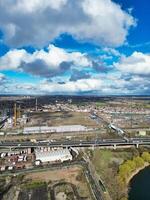Aerial View of Central Dagenham London City of England UK. March 2nd, 2024 photo