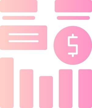 ROI Solid Multi Gradient Icon vector