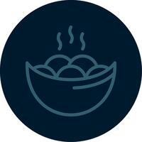 Yuanxiao Line Multi color Icon vector