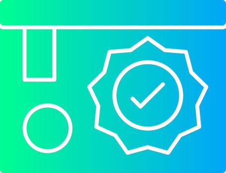 Quality Solid Multi Gradient Icon vector