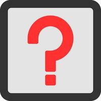 Question Mark Flat Icon vector