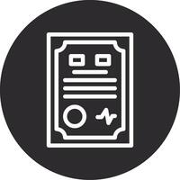 Contract Inverted Icon vector