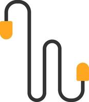 Jump Rope Flat Icon vector