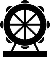 Ferris Wheel Glyph vector
