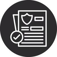 Legal Compliance Inverted Icon vector