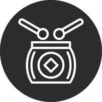 Drum Inverted Icon vector