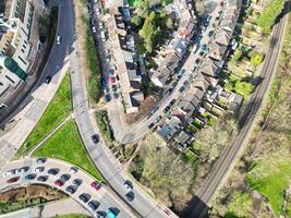 Aerial View of Central Watford City of England UK. March 3rd, 2024 photo