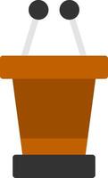 Speaker Podium Flat Icon vector