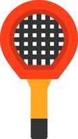 Badminton Racket Flat Icon vector