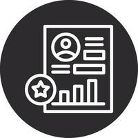 Performance Review Inverted Icon vector