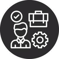 Work Environment Inverted Icon vector