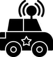 Police Car Glyph vector