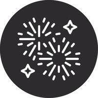 Firework Display Inverted Icon vector