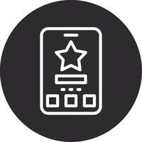 Star Inverted Icon vector