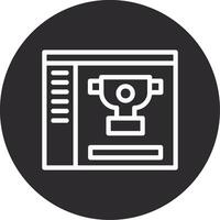 Trophy Inverted Icon vector