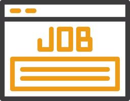 Job Listing Two Color Icon vector