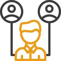 Referral Two Color Icon vector