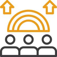 Inclusion Two Color Icon vector