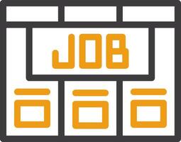 Job Board Two Color Icon vector