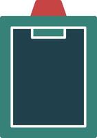 Clipboard Glyph Multi Color Icon vector