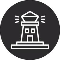 Lighthouse Inverted Icon vector