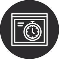 Stopwatch Inverted Icon vector