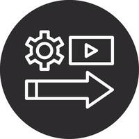 Shift Stream Inverted Icon vector