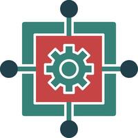 Scope Creep Glyph Multi Color Icon vector
