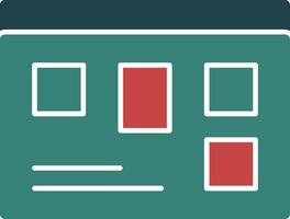 Scrum Board Glyph Multi Color Icon vector