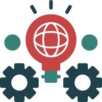 Innovation Glyph Multi Color Icon vector