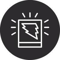 Spark Stride Inverted Icon vector