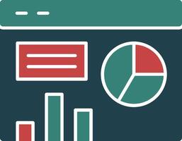 Dashboard Glyph Multi Color Icon vector