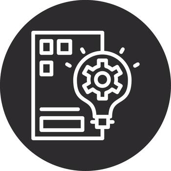 Inspire Invent Inverted Icon vector