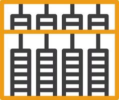 Abacus Two Color Icon vector