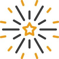 Firework Two Color Icon vector