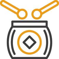 Drum Two Color Icon vector