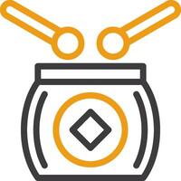 Drum Two Color Icon vector