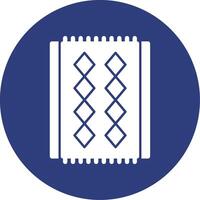 Red Carpet Glyph Circle Icon vector