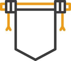 Spring Scroll Two Color Icon vector