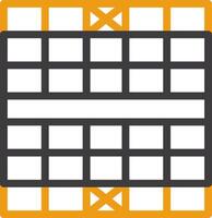 ajedrez tablero dos color icono vector