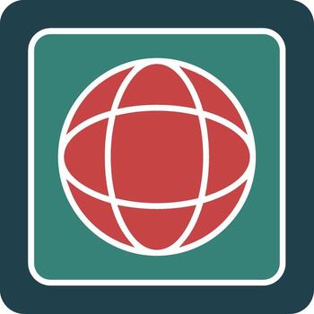 LinkedIn Glyph Multi Color Icon vector