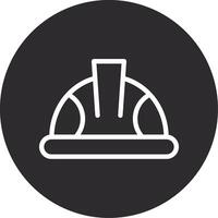 Safety Helmet Inverted Icon vector