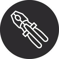 Pliers Inverted Icon vector