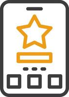 Star Two Color Icon vector