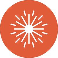 Spark Soar Glyph Circle Icon vector