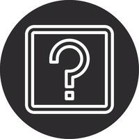 Question Mark Inverted Icon vector