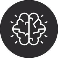 Brainstorming Inverted Icon vector
