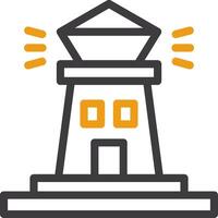 Lighthouse Two Color Icon vector